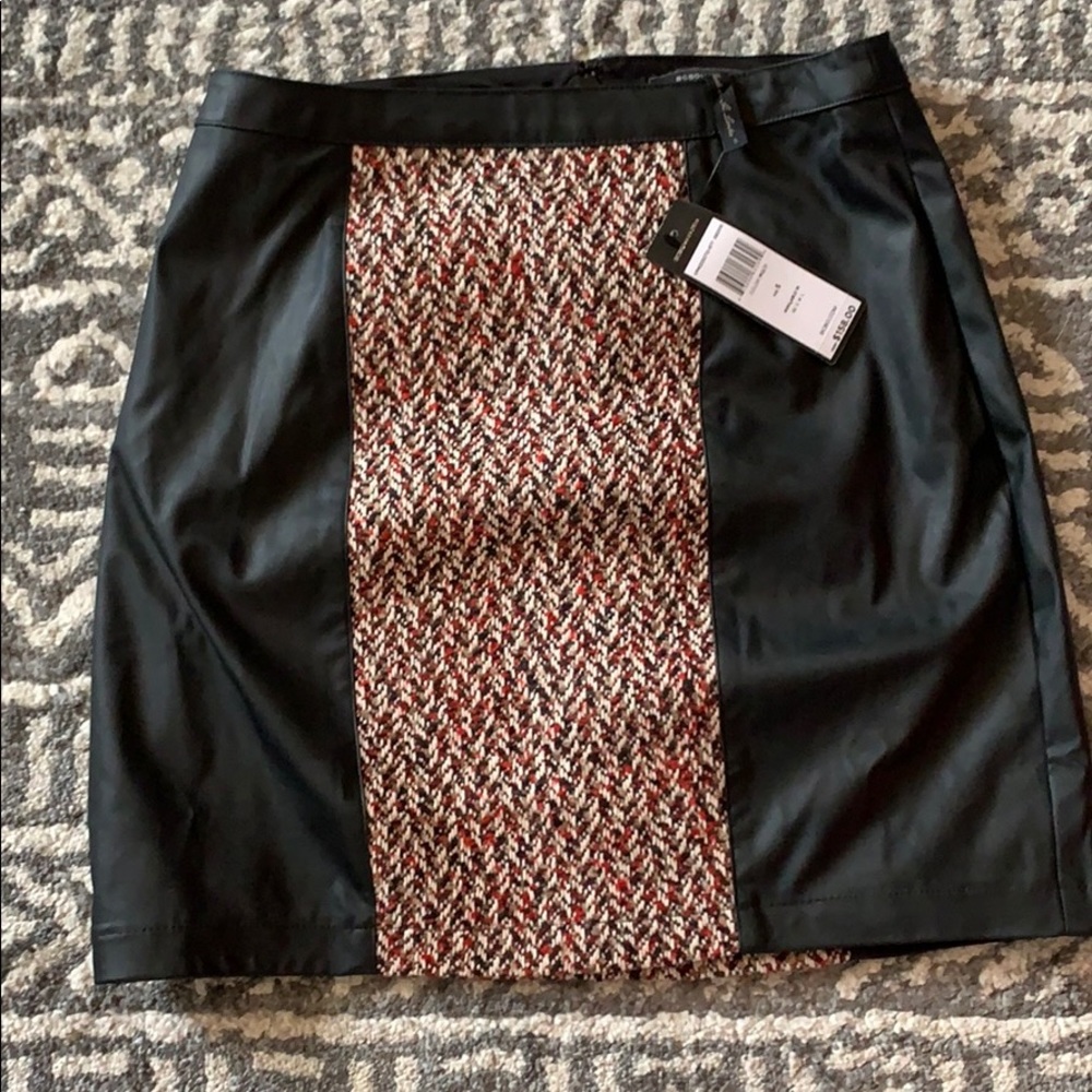 PERFECT SKIRT faux leather